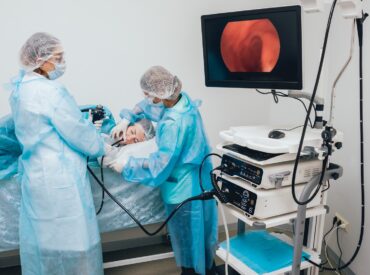 Endoscopy,At,The,Hospital.,Doctor,Holding,Endoscope,Before,Gastroscopy.,Medical